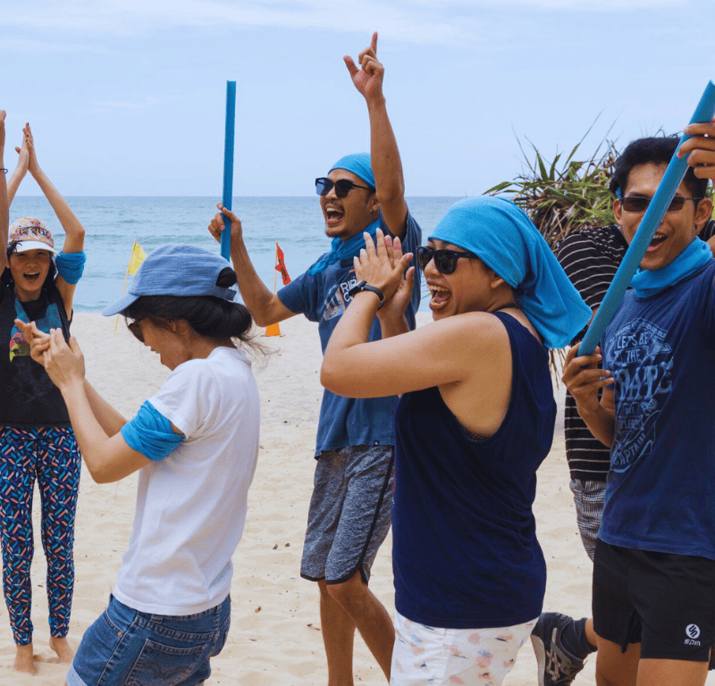 Executive team building beach games phuket