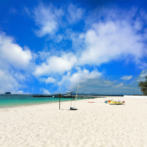 Volley ball on private beach