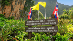 An entry fee is required to access the National Park territory of Koh Phi Phi