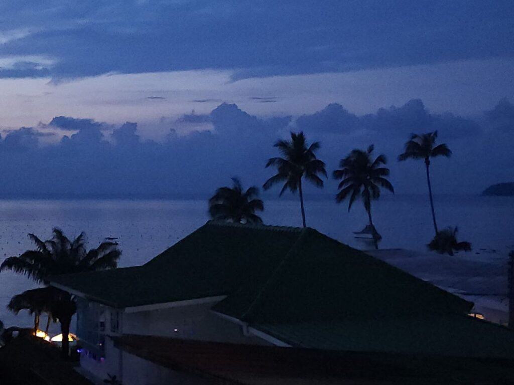 Sunrise in ao yon beach
