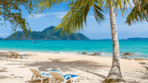 Bon Island Beach & Palm Trees