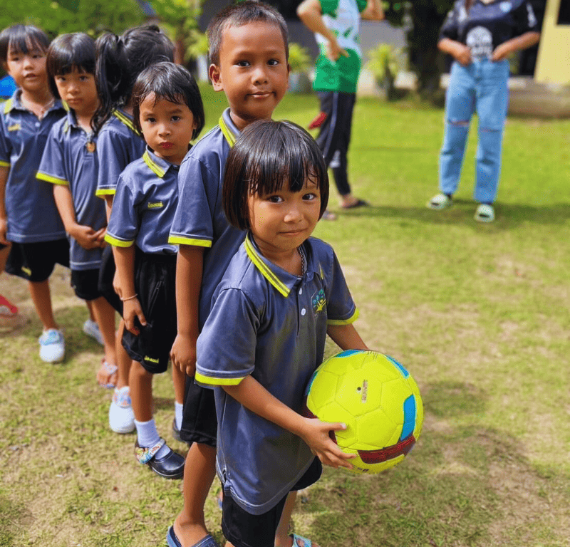 Destination team building activities csr visit acf childrens charity phuket