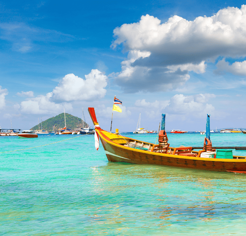 Coral island koh hey phuket thailand day charter for two across the andaman sea
