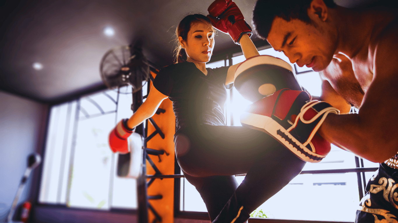 Muay Thai class - popular team building in Phuket